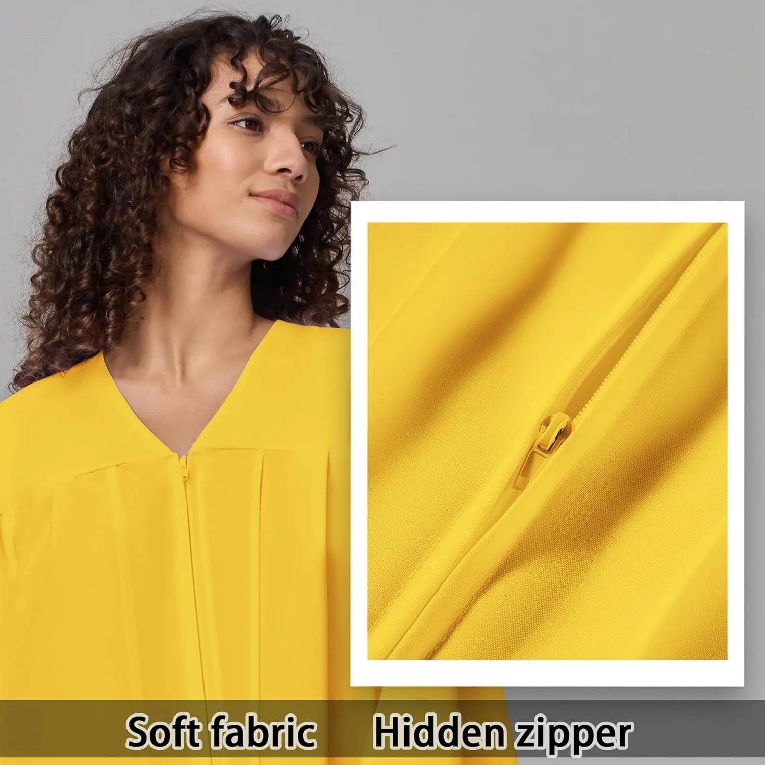 Unisex Matte Graduation Gown for High School,Choir Robes for Church, Judge Robes Costume 12 Colors
