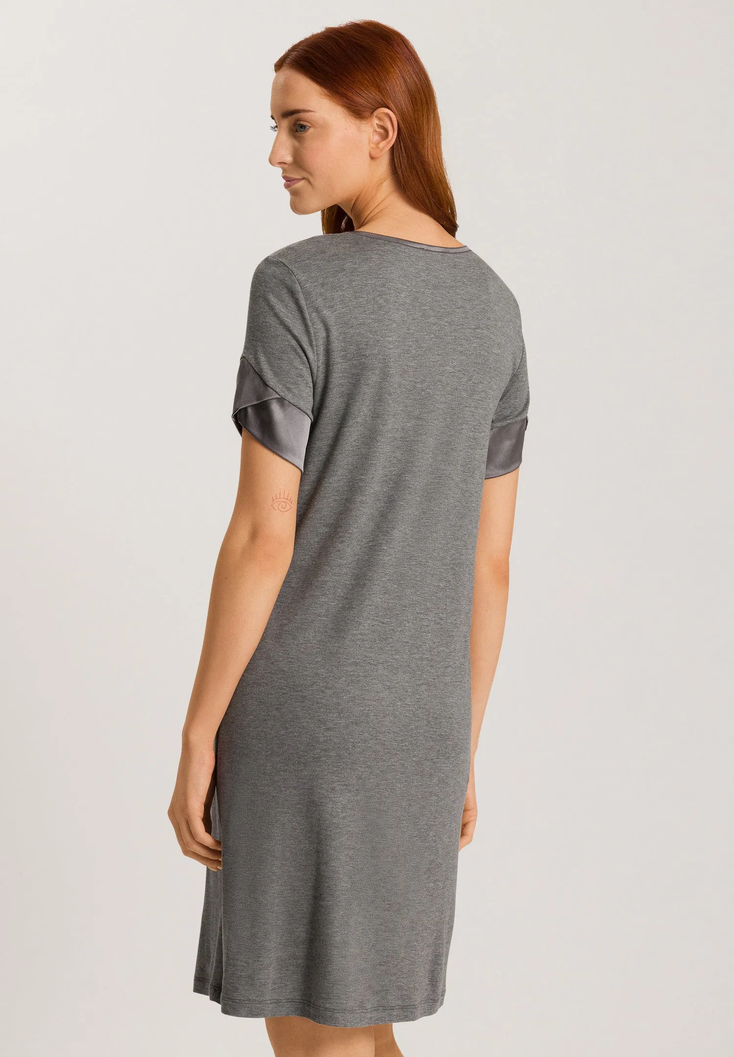Virginia TENCEL™ and Cotton Nightgown | Stone Melange 74874-1119