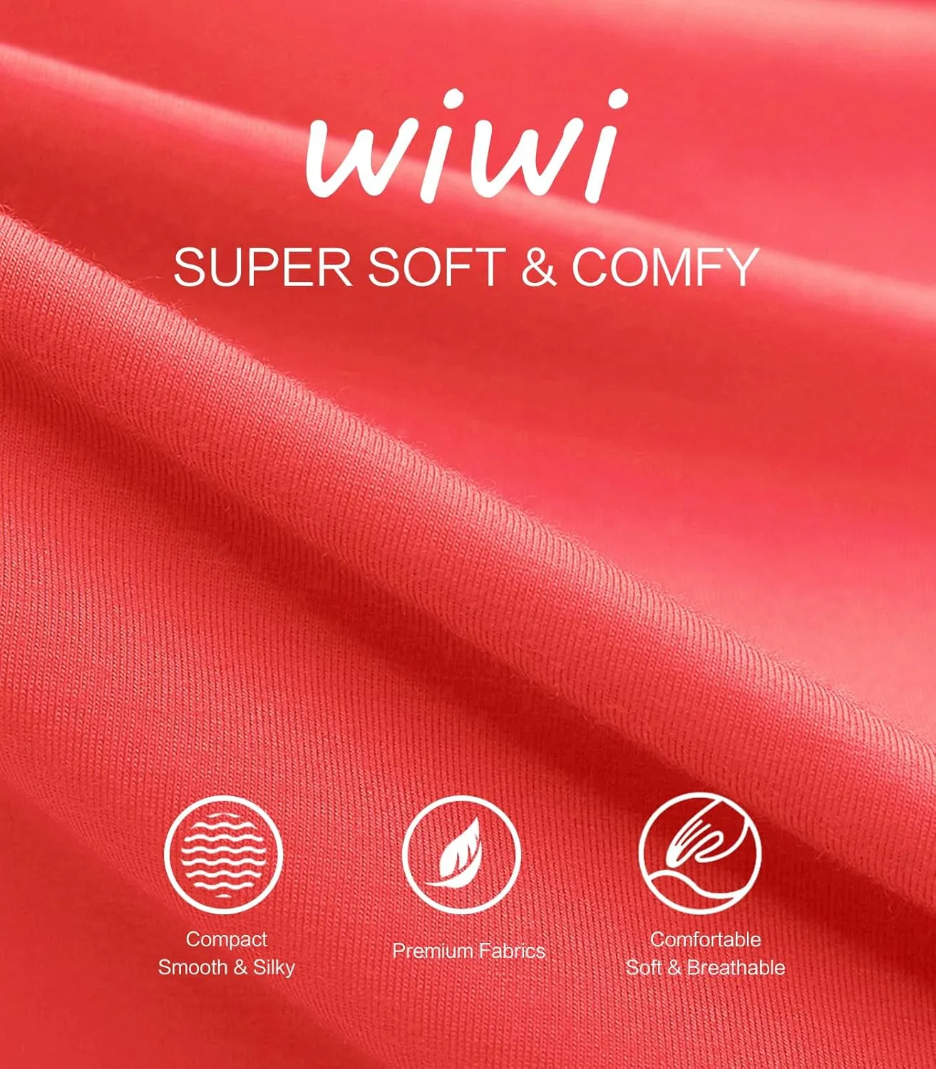WiWi Bamboo Viscose Nightgowns for Women 3/4 Sleeve Nightshirts Sleep Shirt Plus Size Sleepwear Pajamas Dress S-4X