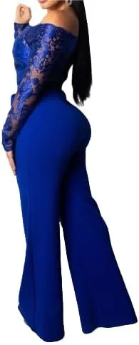 Women's Fall Floral Mesh Square Neck Wrap Dress Sexy Lace Doubly Slit Pencil Dress Tie Waist 3/4 Sleeves Sheath