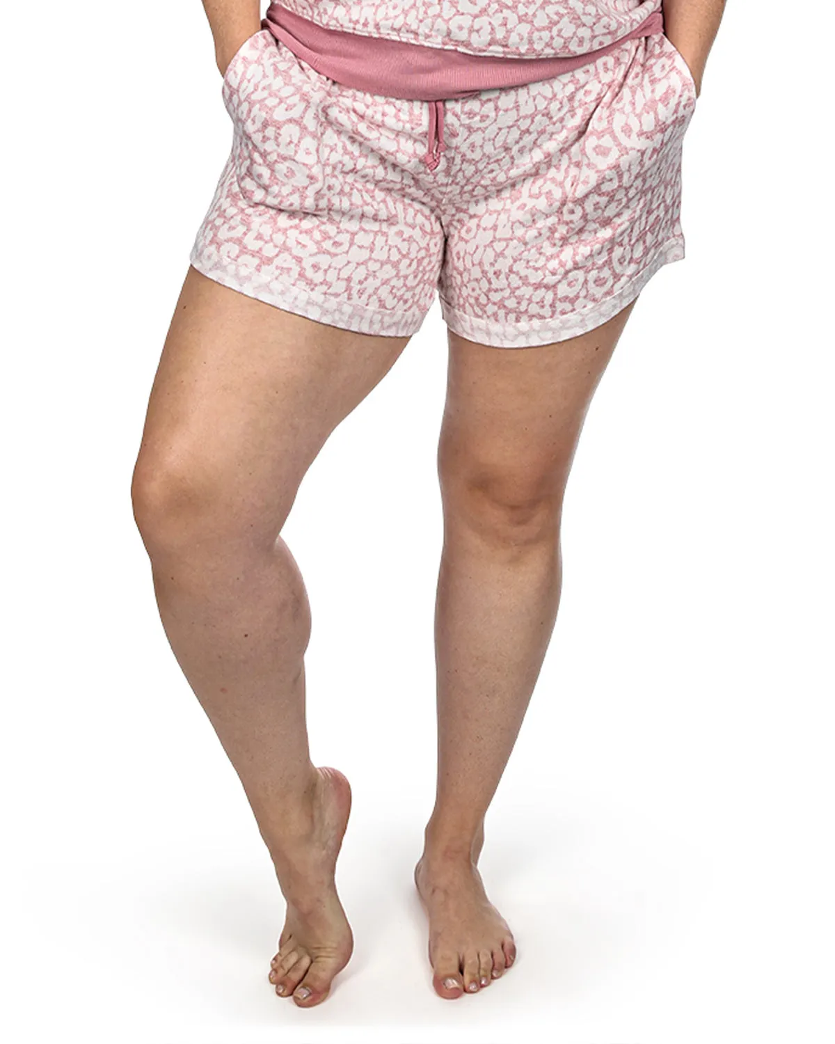 Women's Leopard Print Lounge Shorts