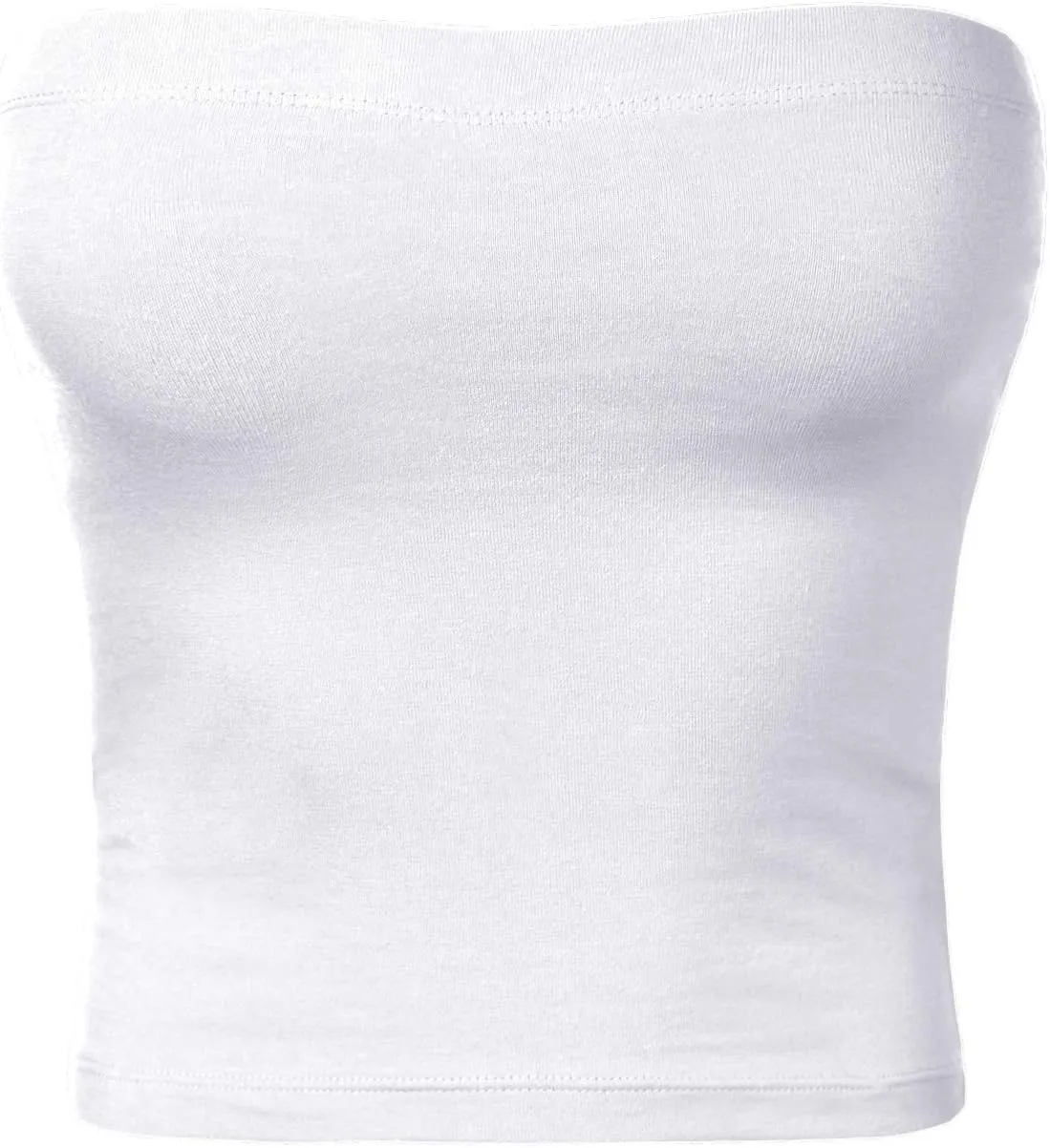 Women's Shapewear Tube Tops Strapless Ruched Built-in Shelf Bra Casual