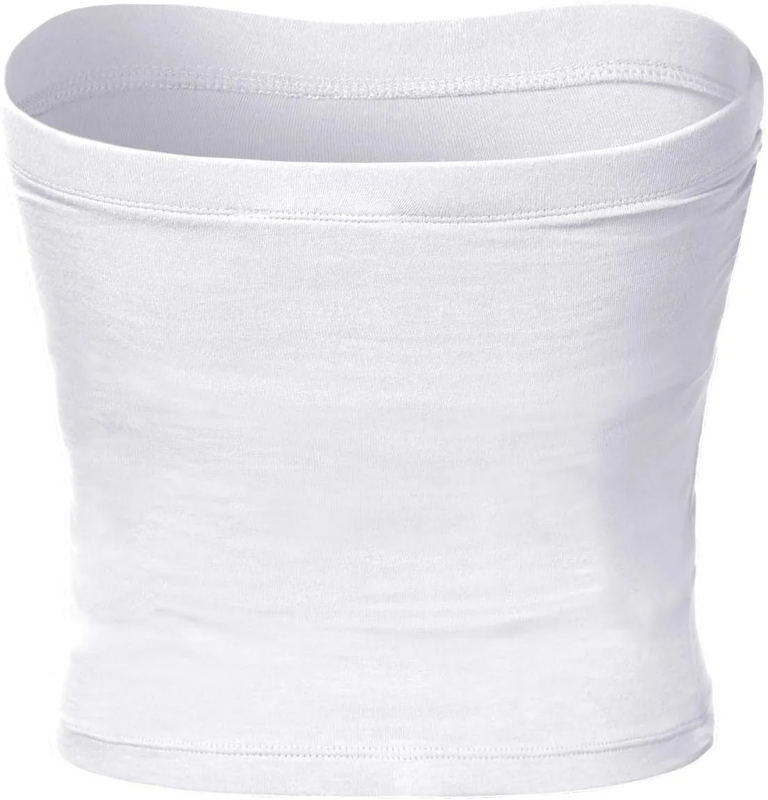 Women's Shapewear Tube Tops Strapless Ruched Built-in Shelf Bra Casual