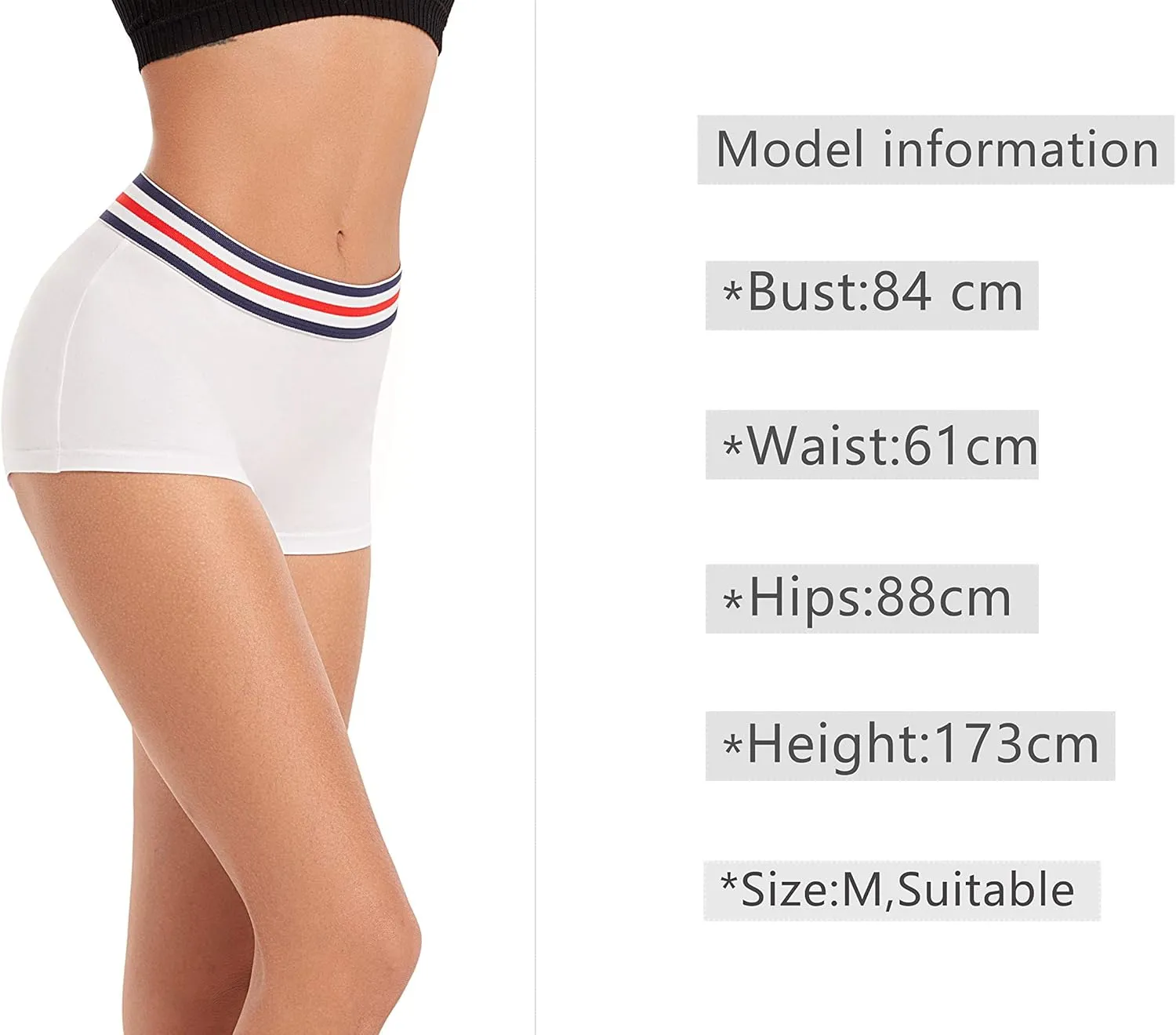 ZLYC Women's Cotton Sporty Boy Shorts Panties Breathable Stretch Workout Underwear Boxers