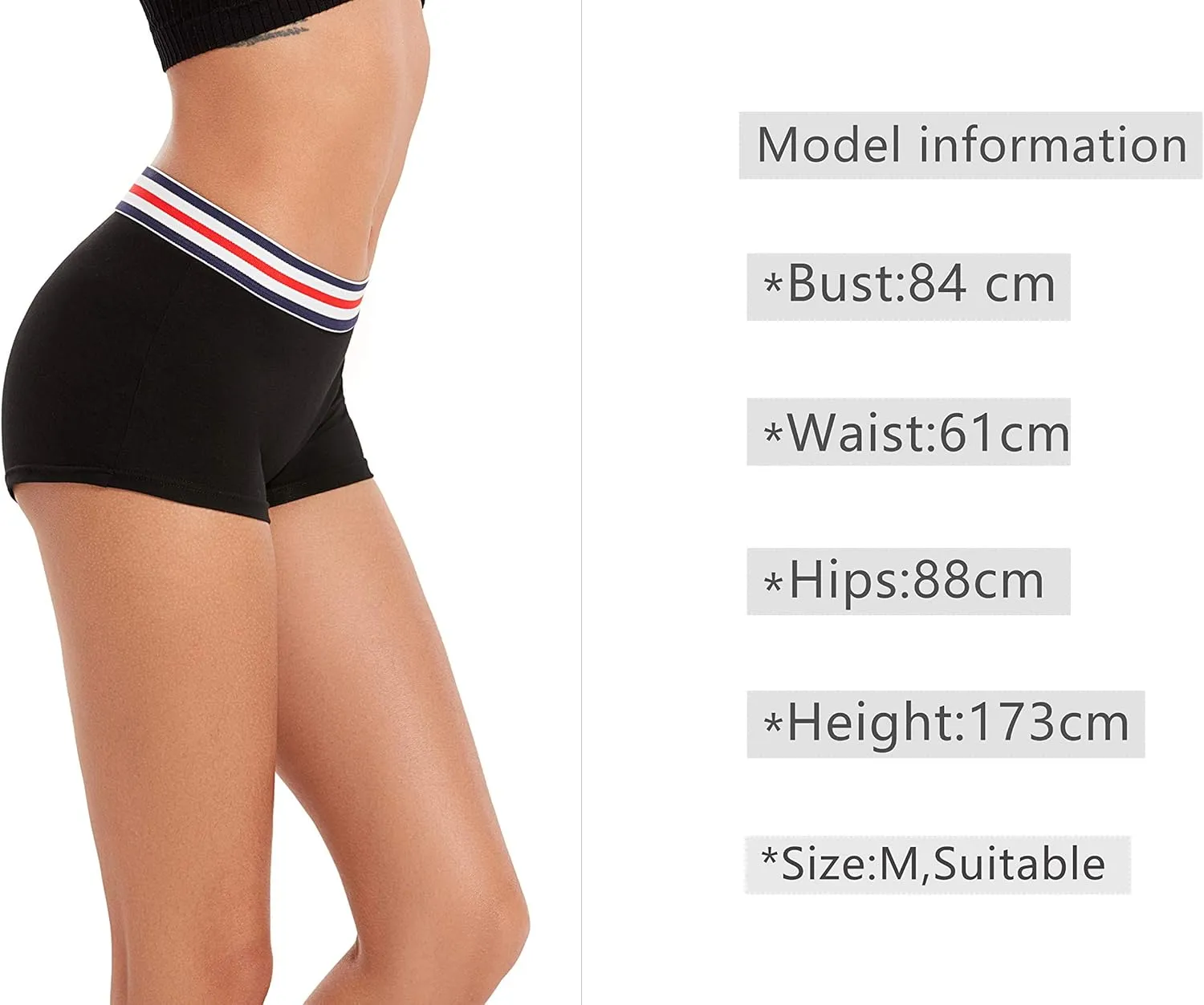ZLYC Women's Cotton Sporty Boy Shorts Panties Breathable Stretch Workout Underwear Boxers